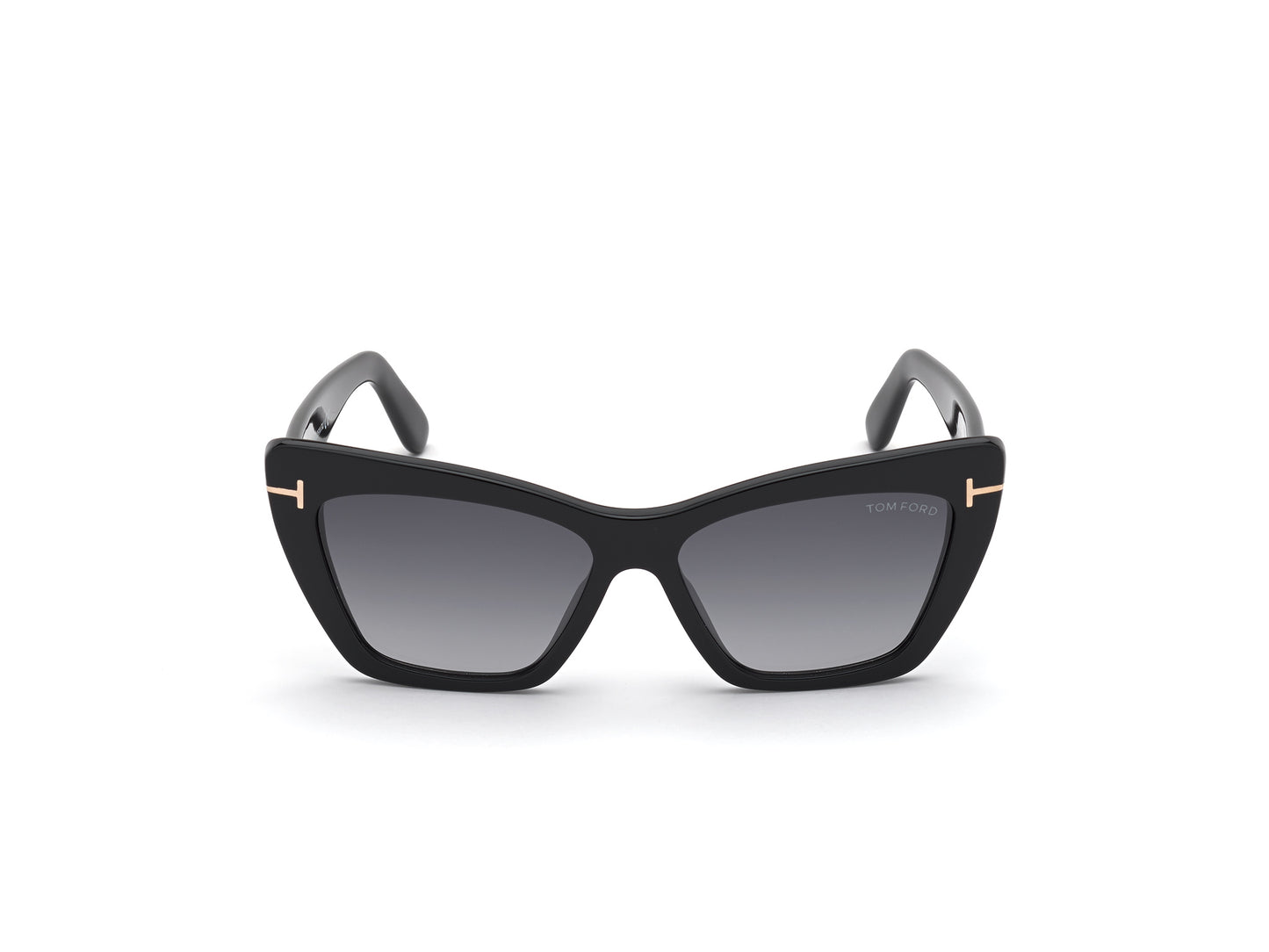 Tom Ford FT0871 WYATT - 01B - Negro Brillo / Gris Degradado - 56 mm