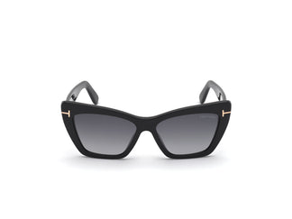 Tom Ford FT0871 WYATT - 01B - Negro Brillo / Gris Degradado - 56 mm