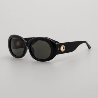Linda Farrow Lina Sunglasses in Black C1 55