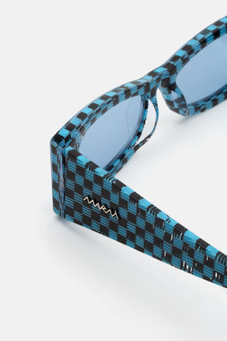 Marni Zokoa Blue/Black Checks OAY 56