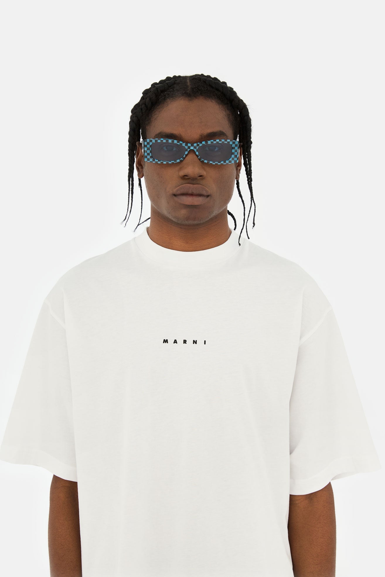 Marni Zokoa Blue/Black Checks OAY 56