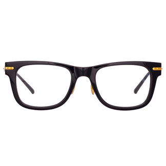Linda Farrow Men's Portico Optical D-Frame in Black (Asian Fit) 51