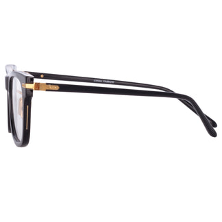 Linda Farrow Men's Portico Optical D-Frame in Black (Asian Fit) 51
