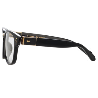 Linda Farrow Carlos Optical D-Frame in Black C1 55