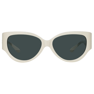 Linda Farrow Connie Cat Eye Sunglasses in White C3 57
