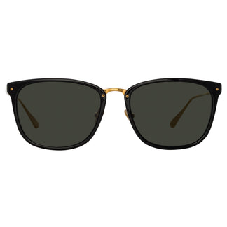 Linda Farrow Cassin D-Frame Sunglasses in Black C1 55