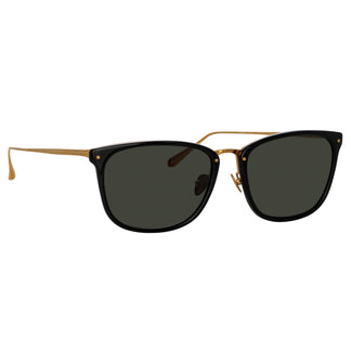 Linda Farrow Cassin D-Frame Sunglasses in Black C1 55