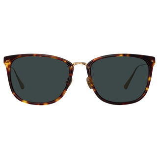 Linda Farrow Cassin D-Frame Sunglasses in Tortoiseshell C2 55