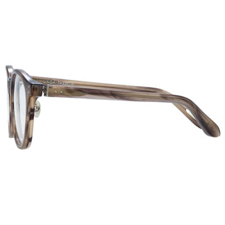 Linda Farrow Powell Optical D-Frame in Gray Horn C3 51