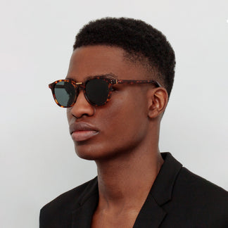Linda Farrow Men's Powell D-Frame Sunglasses in Tortoiseshell C5 51