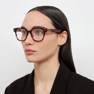 Linda Farrow Sanchez Optical D-Frame in Tortoiseshell C2 52