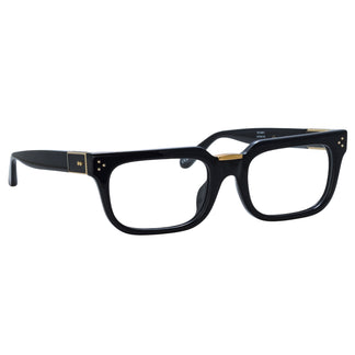 Linda Farrow Yoan Angular Optical Frame in Black C1 50