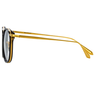 Linda Farrow Bower Optical D-Frame in Black C1 53