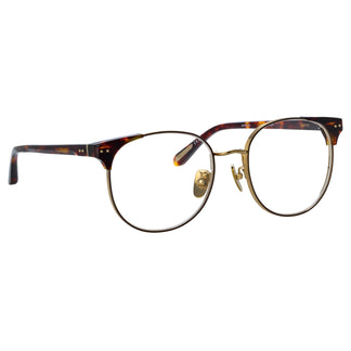 Linda Farrow Spence Oval Optical Frame in Tortoiseshell C2 53