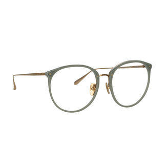Linda Farrow Kings Oversized Optical Frame in Steel