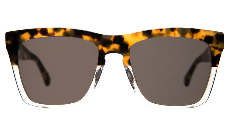 Illesteva Los Feliz Half-Half Tortoise-Grey 55