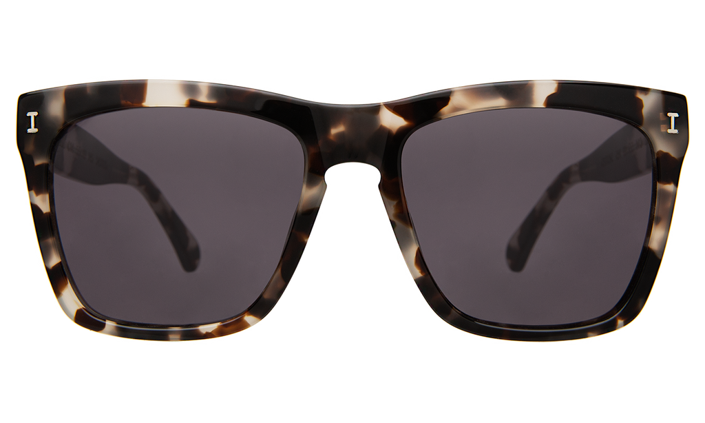 Illesteva Los Feliz White Tortoise-Grey 55