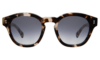 Illesteva Madison White Tortoise-Silver Mirror Gradient 48