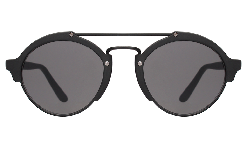 Illesteva Milan II Matte Black-Grey 54