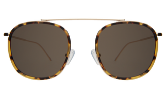 Illesteva Mykonos Ace Tortoise-Gold-Grey Flat 52