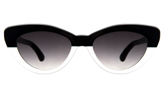 Illesteva Pamela H-H Black White-Grey Flat Gradient 53