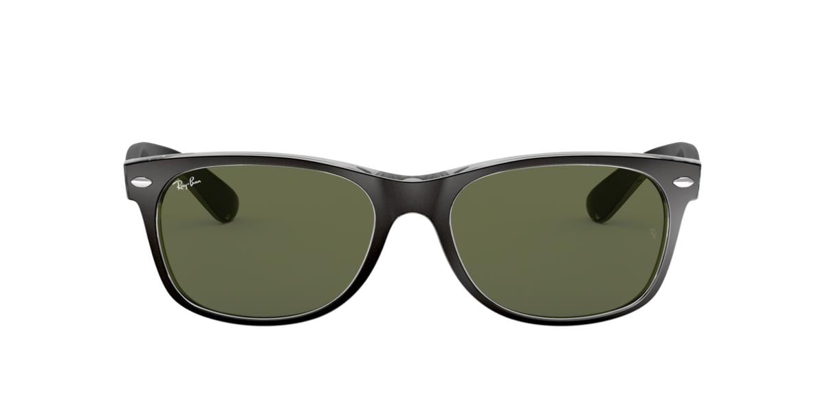 Ray-Ban RB2132 NEW WAYFARER - 6052 - Black On Transparent - 52 mm
