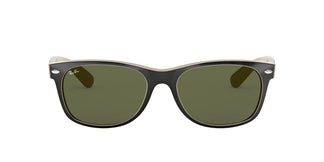 Ray-Ban RB2132 NEW WAYFARER - 875 - Black On Beige - 52 mm