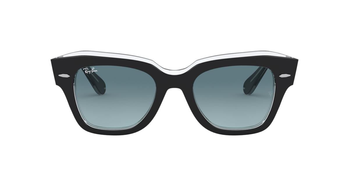 Ray-Ban RB2186 STATE STREET - 12943M - Black On Transparent - 49 mm