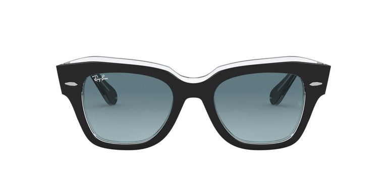 Ray-Ban RB2186 STATE STREET - 12943M - Black On Transparent - 49 mm
