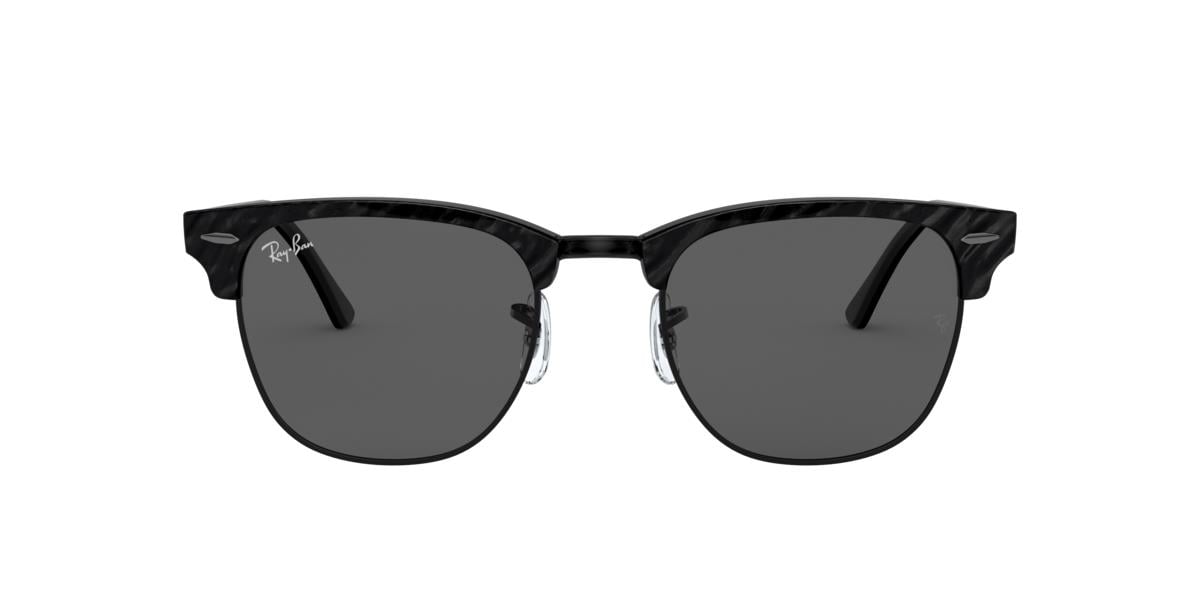 Ray-Ban RB3016 CLUBMASTER - 1305B1 - Wrinkled Black On Black - 49 mm