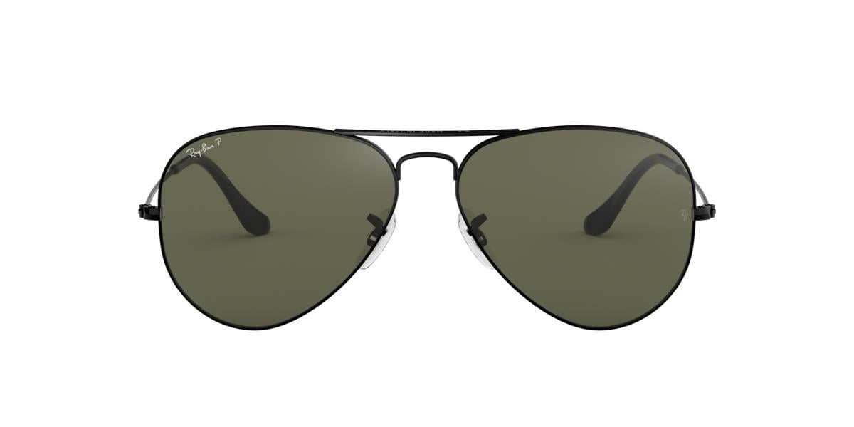 Ray-Ban RB3025 AVIATOR LARGE METAL - 002/58 - Black - 55 mm