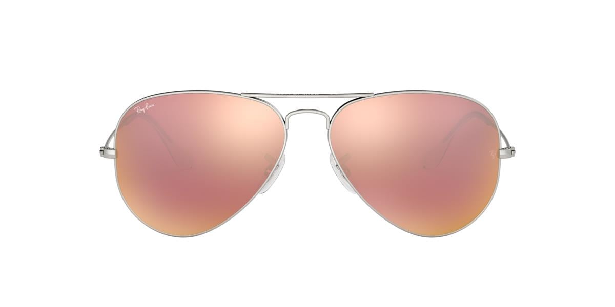 Ray-Ban RB3025 AVIATOR LARGE METAL - 019/Z2 - Matte Silver - 55 mm