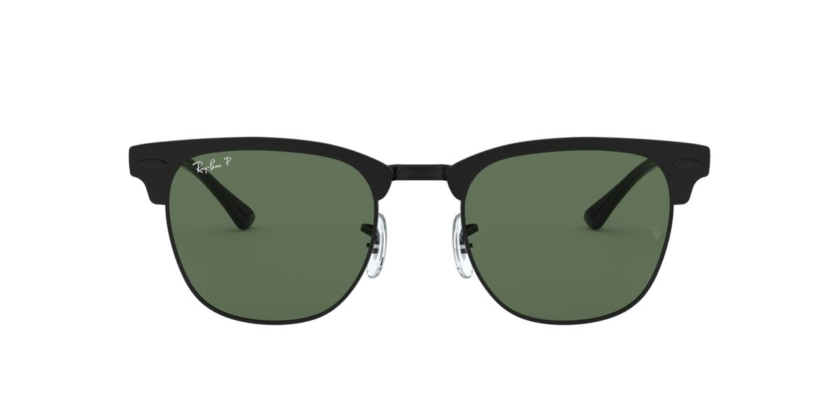 Ray-Ban RB3716 CLUBMASTER METAL - 186/58 - Matte Black On Black - 51 mm