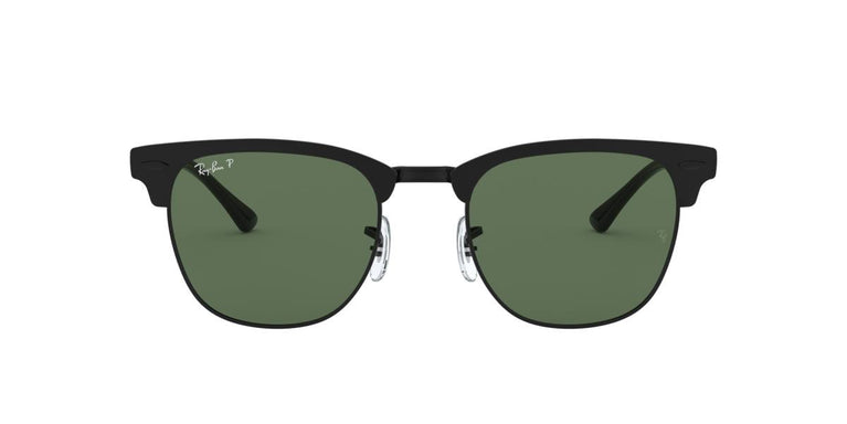 Ray-Ban RB3716 CLUBMASTER METAL - 186/58 - Matte Black On Black - 51 mm