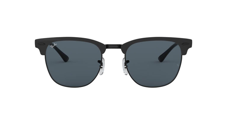 Ray-Ban RB3716 CLUBMASTER METAL - 186/R5 - Matte Black On Black - 51 mm