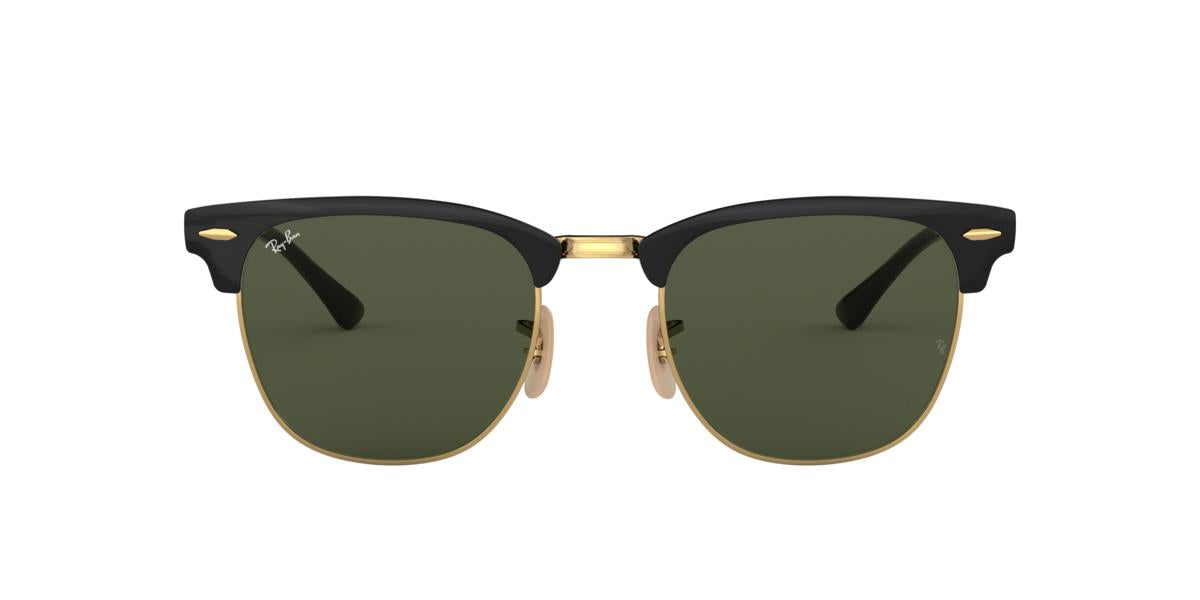 Ray-Ban RB3716 CLUBMASTER METAL - 187 - Black On Arista - 51 mm