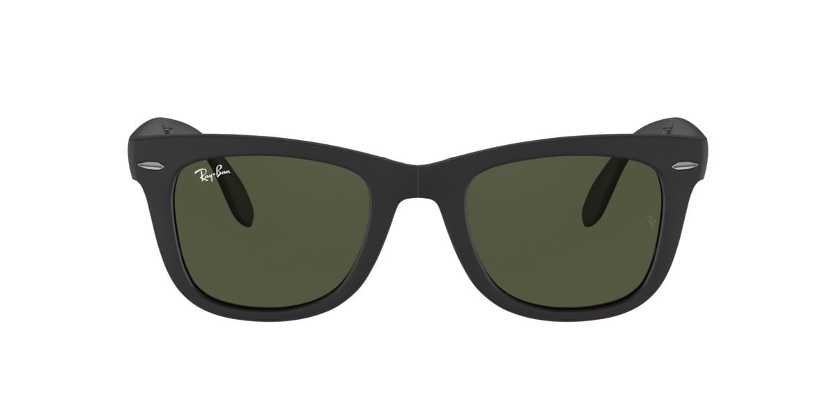 Ray-Ban RB4105 FOLDING WAYFARER - 601S - Matte Black - 50 mm
