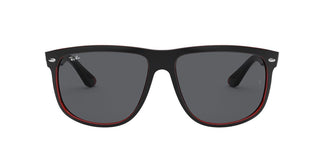 Ray-Ban RB4147 BOYFRIEND - 617187 - Matte Black On Transparent Red - 60 mm