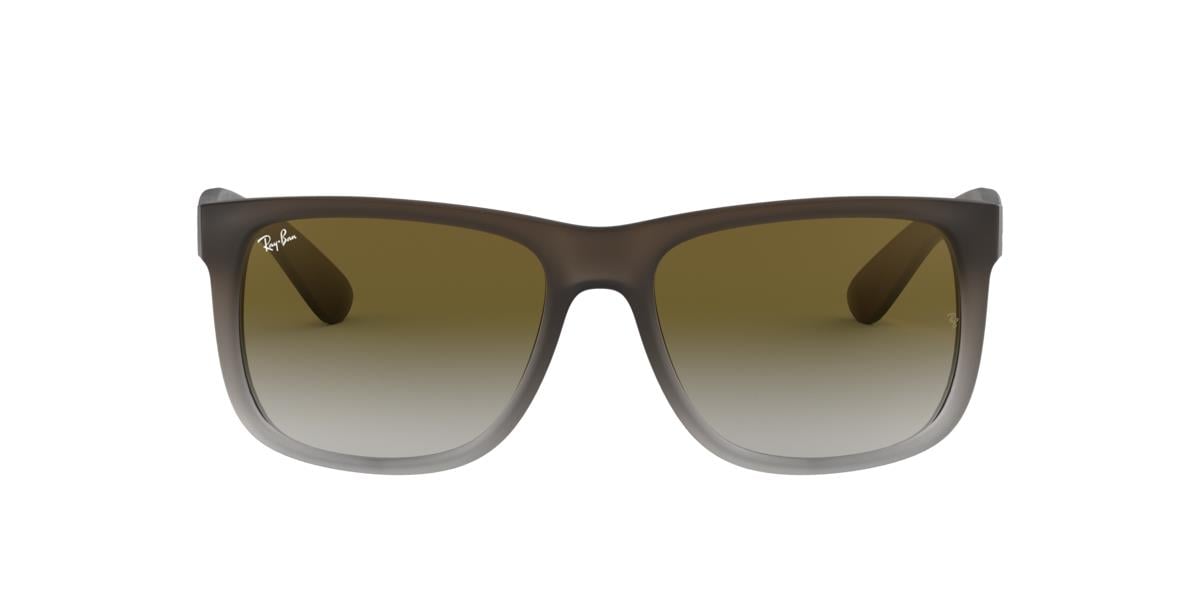 Ray-Ban RB4165 JUSTIN - 854/7Z - Rubber Brown On Grey - 51 mm