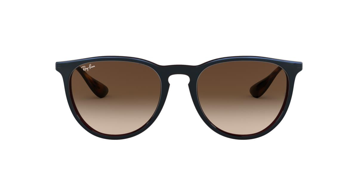Ray-Ban RB4171 ERIKA - 631513 - Mirror Blue On Light Brown - 54 mm