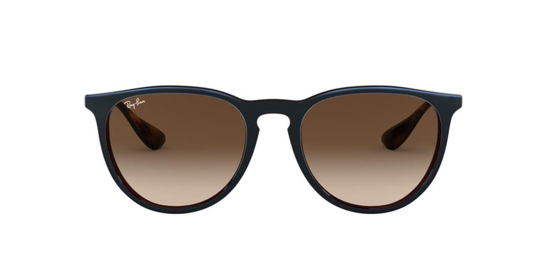 Ray-Ban RB4171 ERIKA - 631513 - Mirror Blue On Light Brown - 54 mm