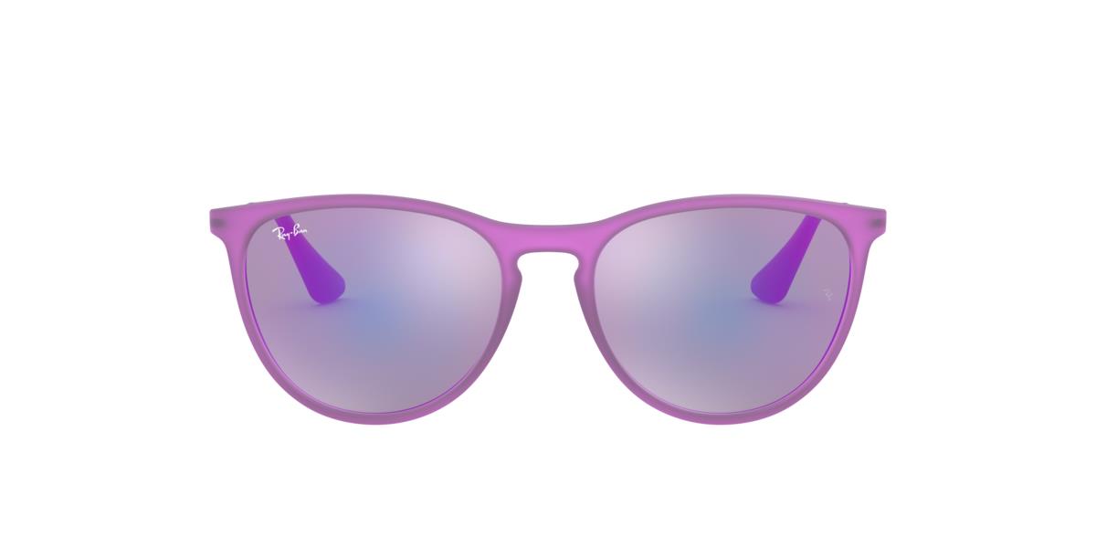 Ray-Ban RJ9060S JUNIOR ERIKA - 70084V - Violet Fluo Transparent Rubber - 50 mm