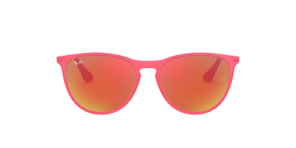 Ray-Ban RJ9060S JUNIOR ERIKA - 70096Q - Fuxia Fluo Transparent Rubber - 50 mm