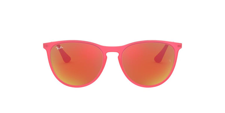 Ray-Ban RJ9060S JUNIOR ERIKA - 70096Q - Fuxia Fluo Transparent Rubber - 50 mm