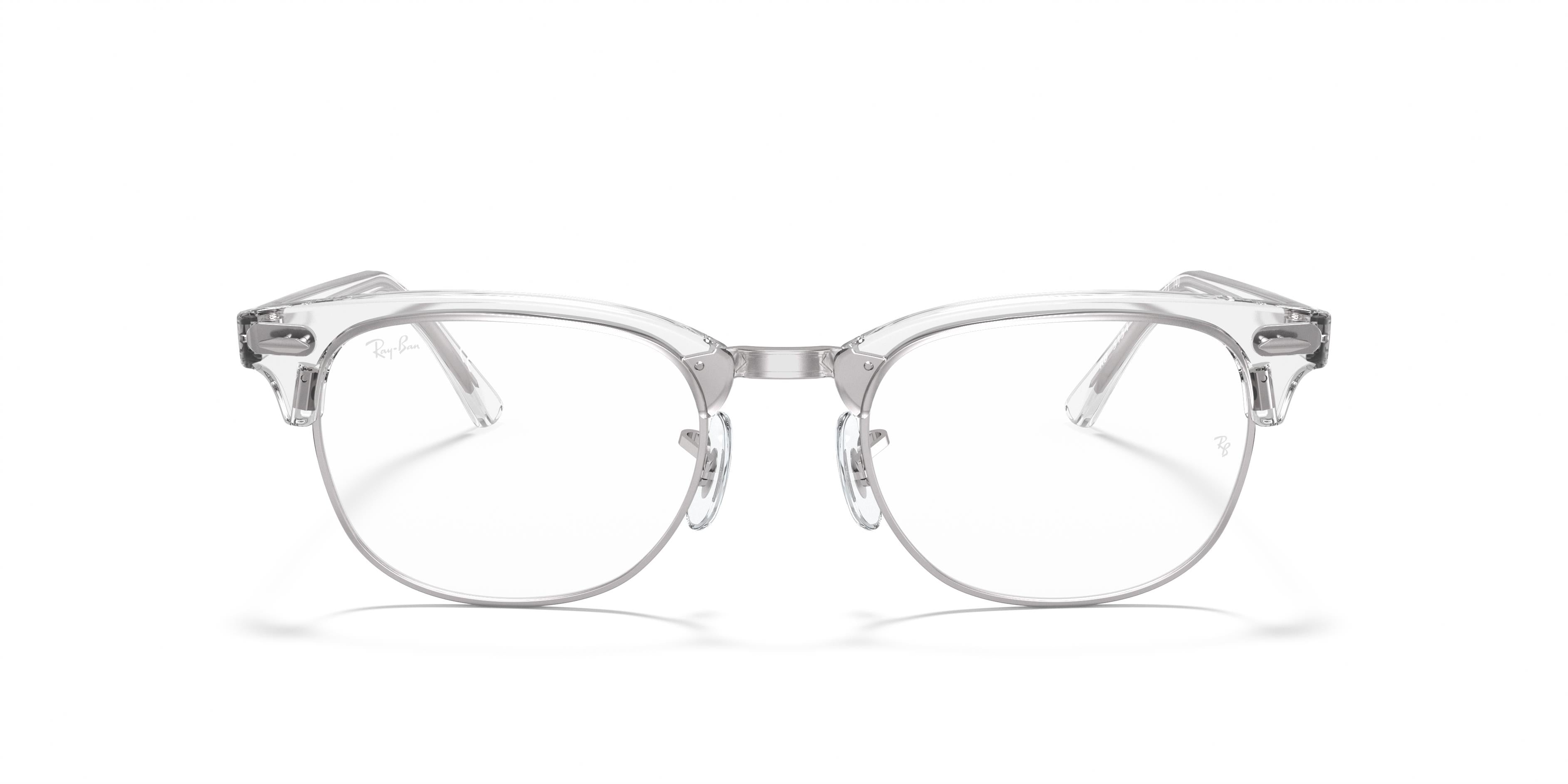 Ray-Ban RX5154 CLUBMASTER - 2001 - White Transparent - 49 mm