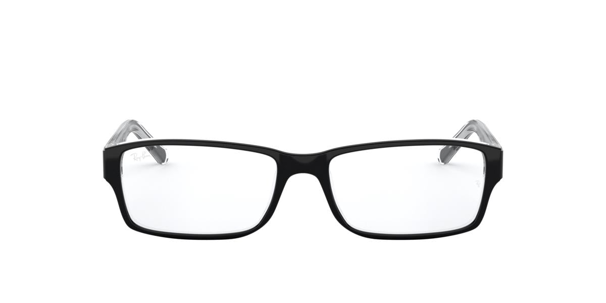 Ray-Ban RX5169 - 2034 - Black On Transparent - 52 mm