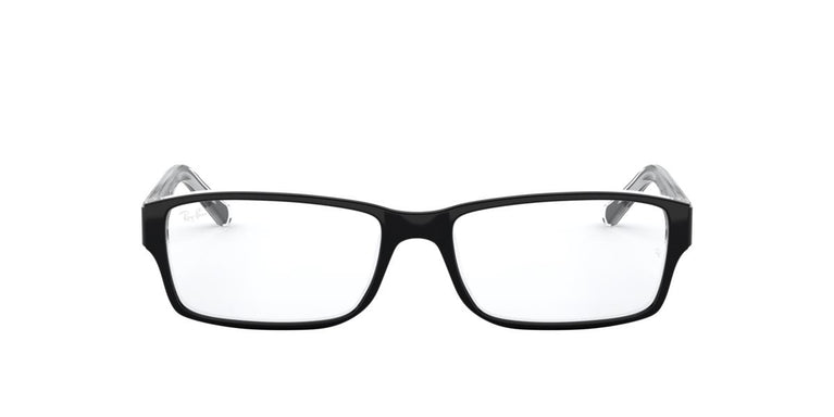 Ray-Ban RX5169 - 2034 - Black On Transparent - 52 mm
