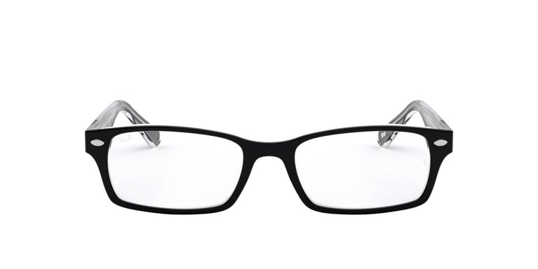 Ray-Ban RX5206 - 2034 - Black On Transparent - 52 mm