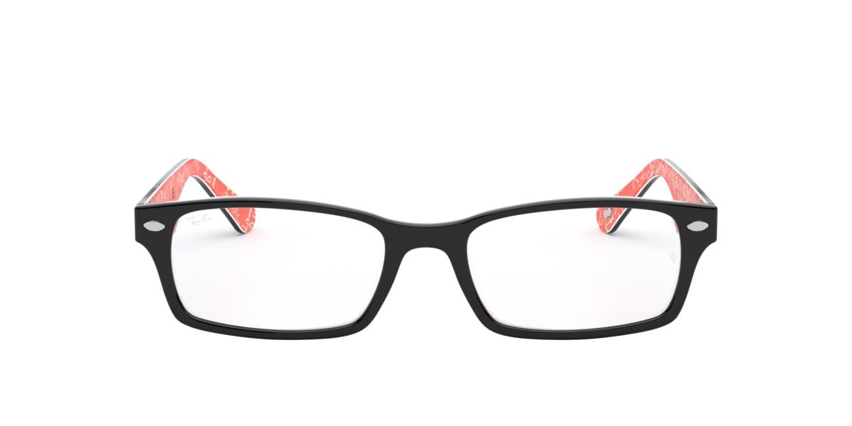 Ray-Ban RX5206 - 2479 - Black On Texture Red - 52 mm