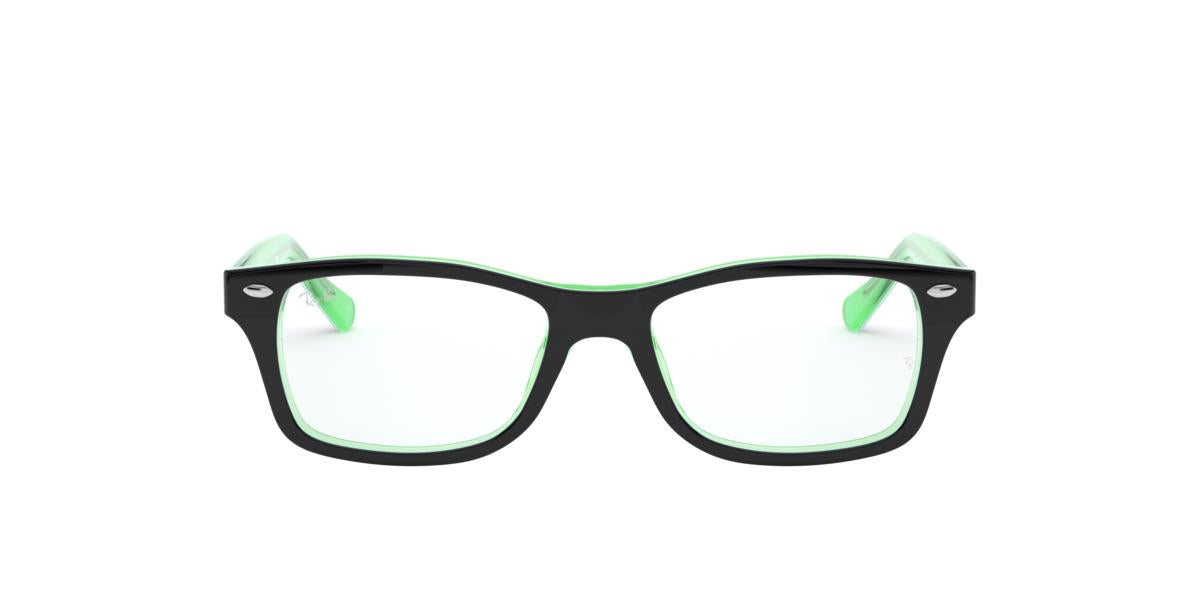 Ray-Ban RY1531 - 3764 - Black On Green Transparent - 48 mm